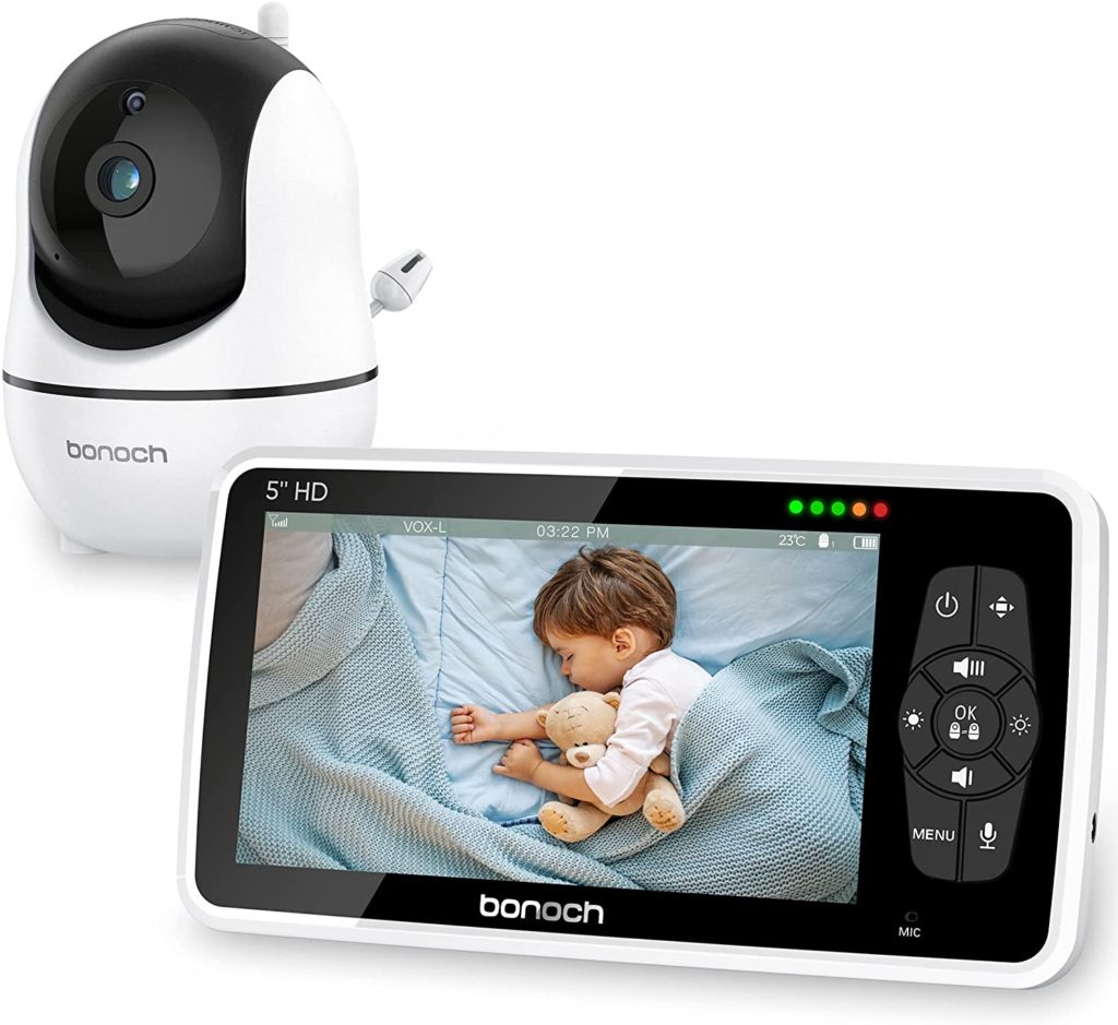 Under 200 dollars - 2022 Bonoch Baby Monitor with Camera and Audio 