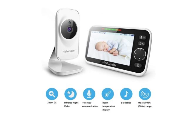HelloBaby Digital Video Baby Monitor For $70 Dollars
