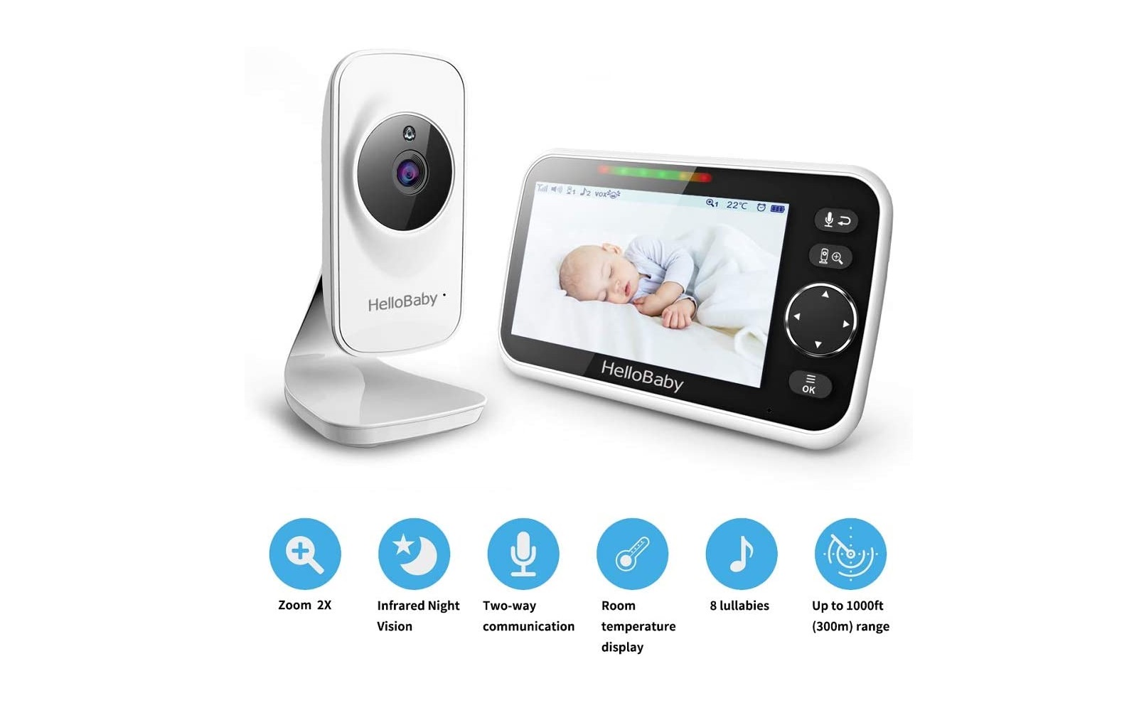 HelloBaby Digital Video Baby Monitor For $70 Dollars of 2023